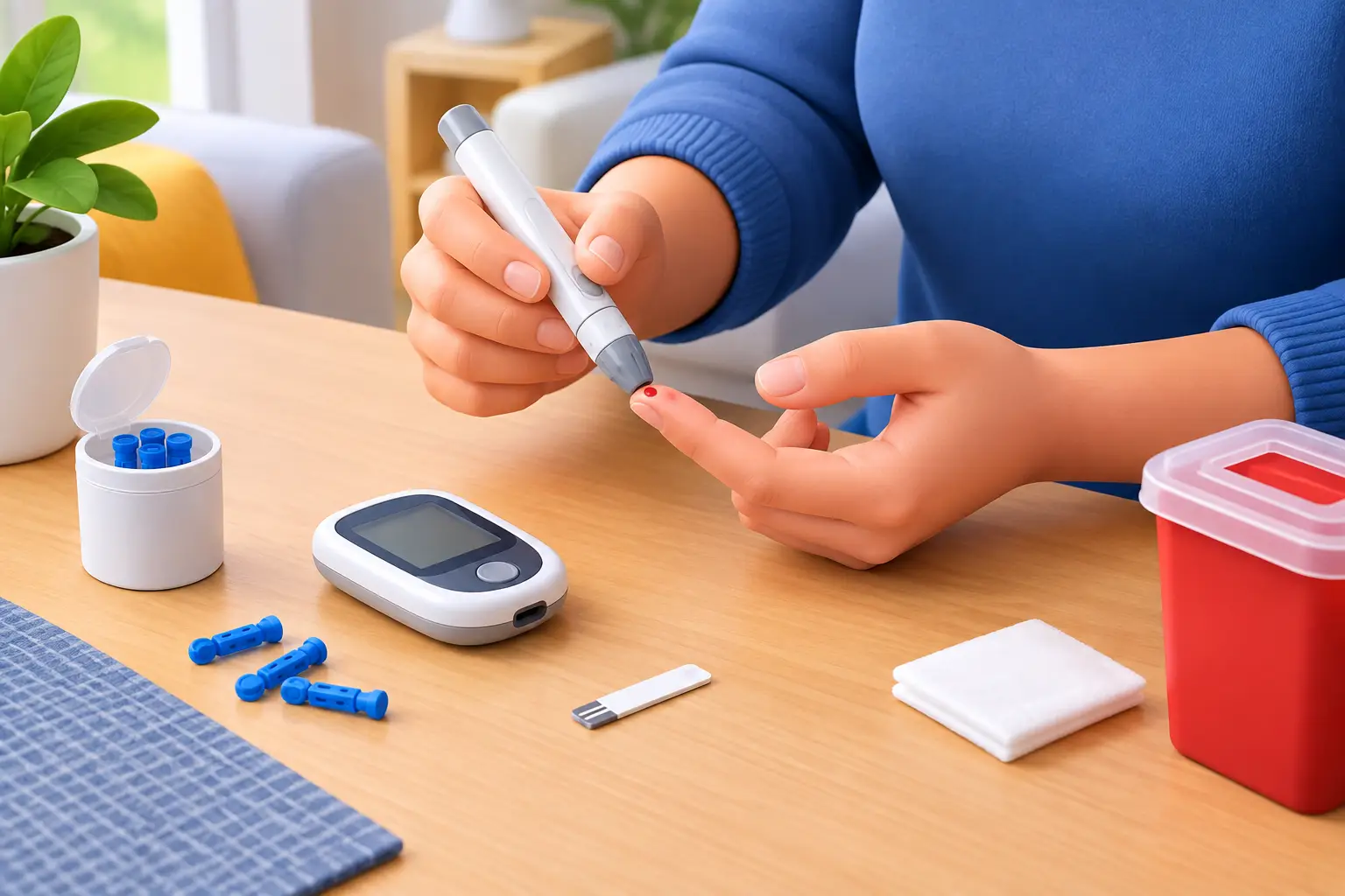 Collecting Fingerprick Samples Safely at Home
