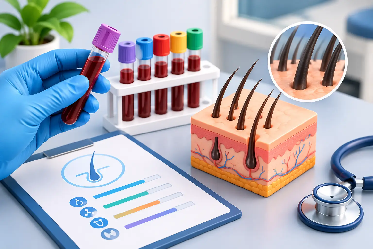 Which Blood Tests for Hair Loss Can Help?